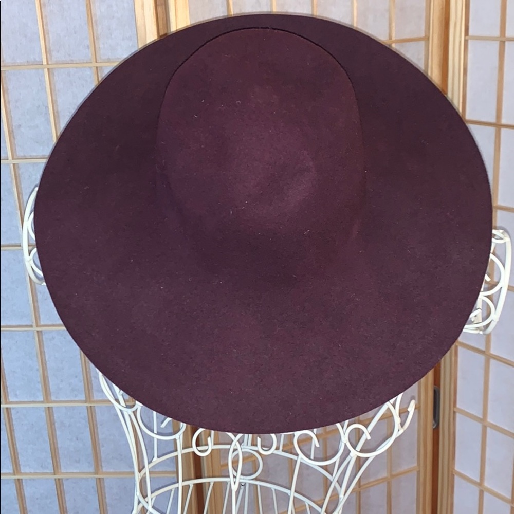 Burgundy Wool Hat
